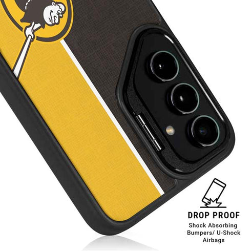 MLB San Diego Padres Split Galaxy S24 FE Kickstand Case